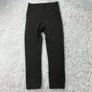 Lululemon Wunder Under Crop (Hi-Rise) *Full-On Luxtreme 21" Dark Olive